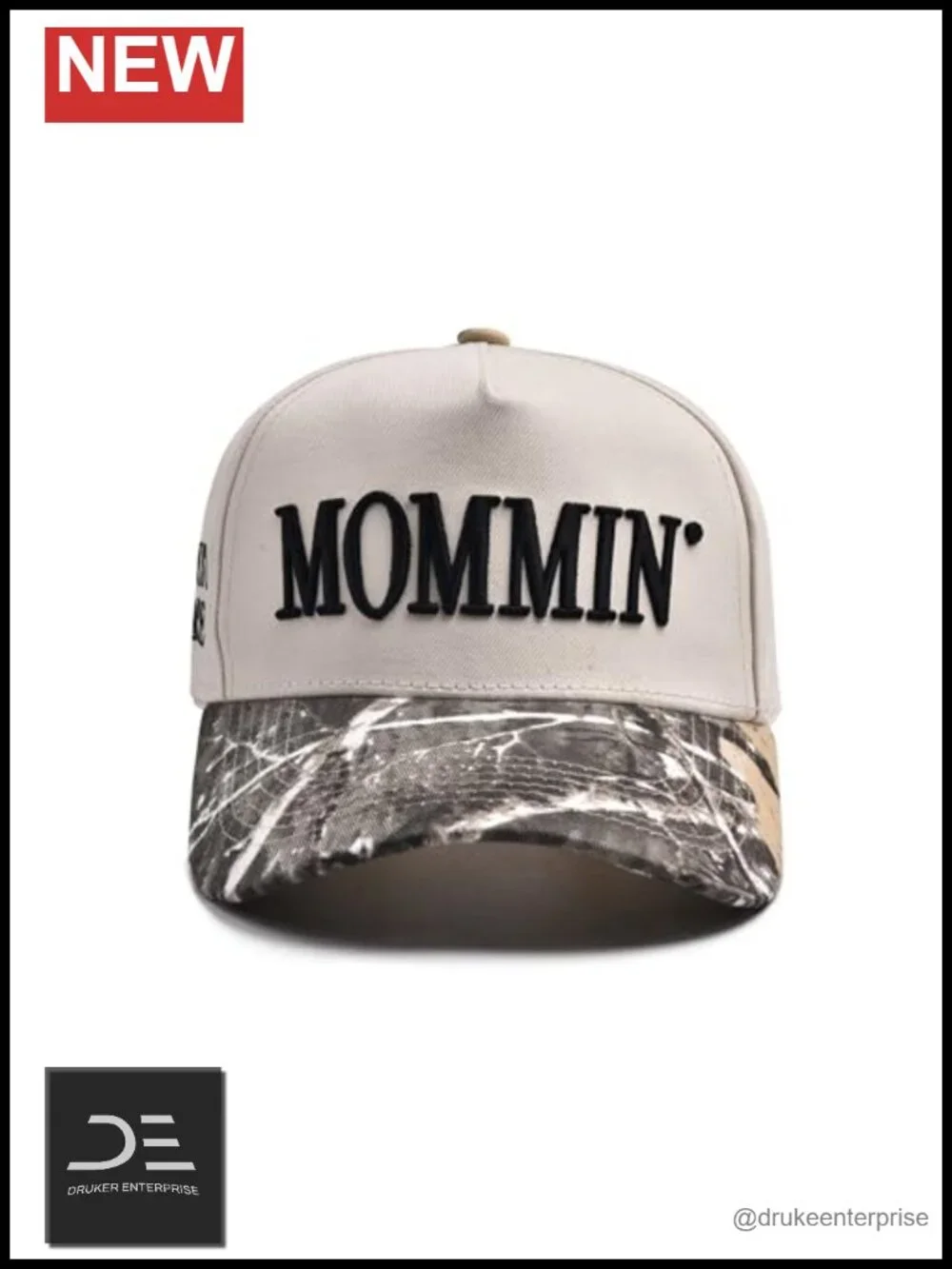Embroidered Mommin Cotton Trucker Hat Adjustable Baseball Cap
